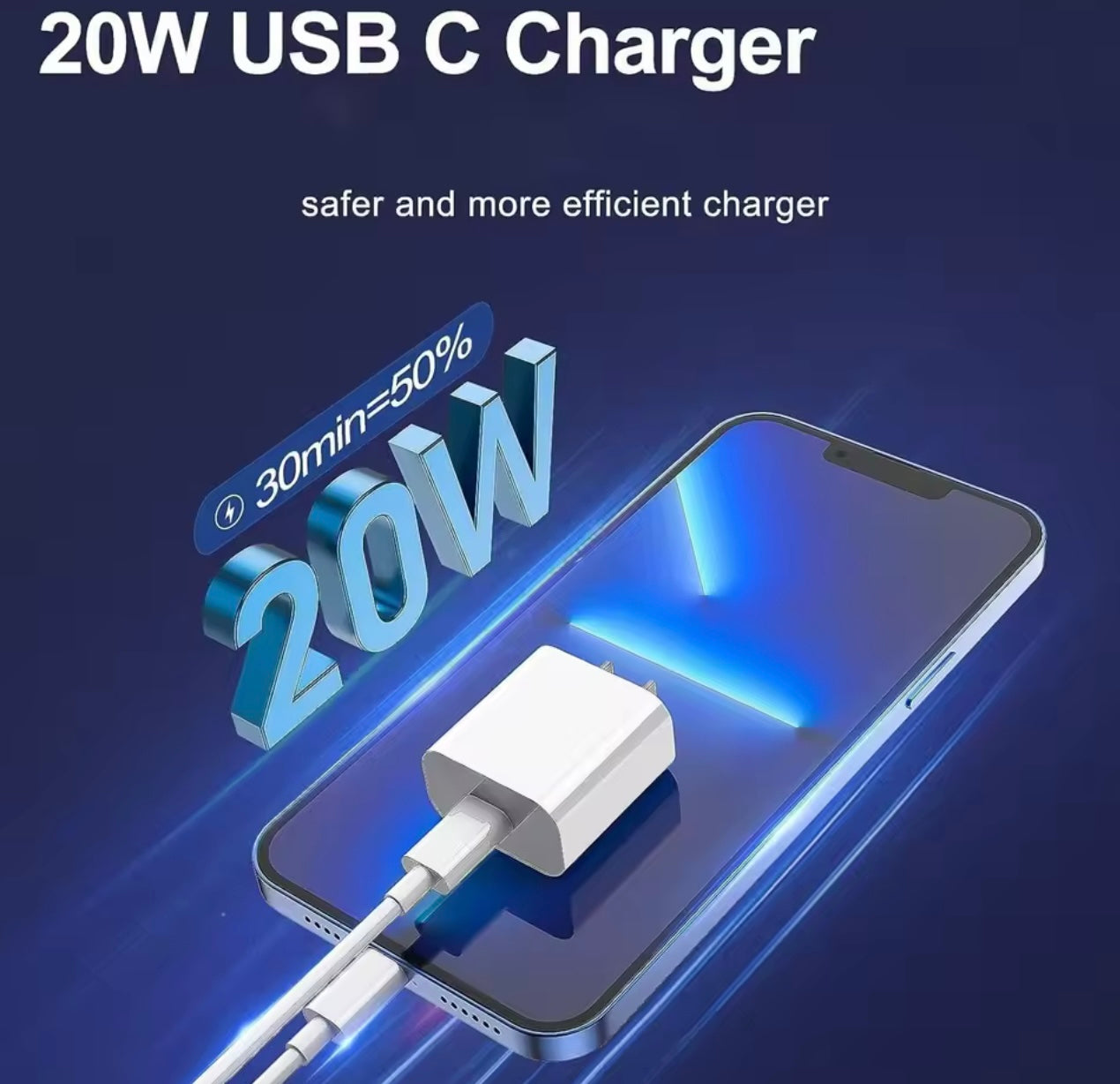 Cargador rápido para iPhone